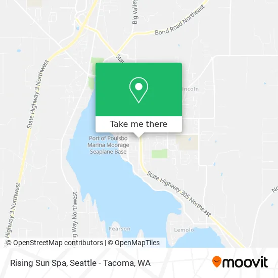 Rising Sun Spa map