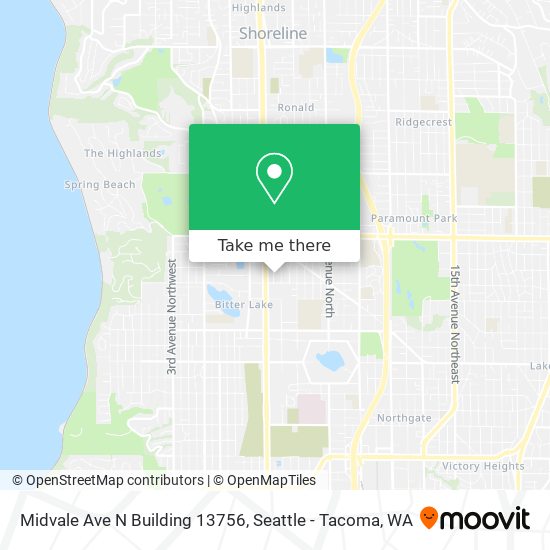 Midvale Ave N Building 13756 map
