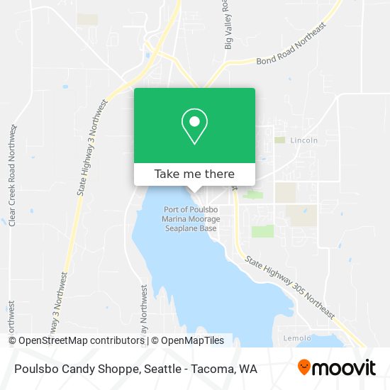 Mapa de Poulsbo Candy Shoppe