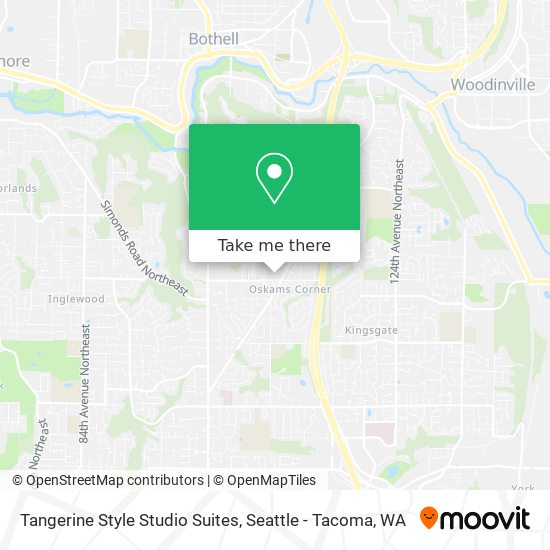 Tangerine Style Studio Suites map