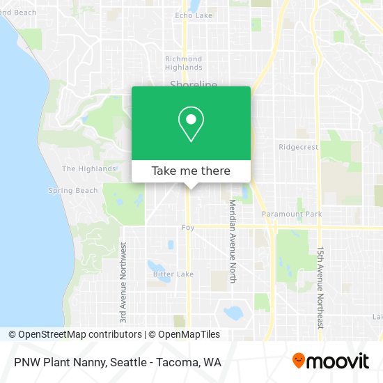 Mapa de PNW Plant Nanny