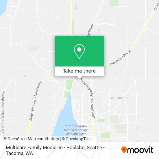 Mapa de Multicare Family Medicine - Poulsbo