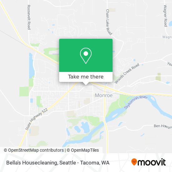 Bella's Housecleaning map