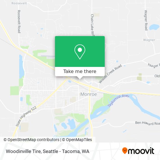 Woodinville Tire map