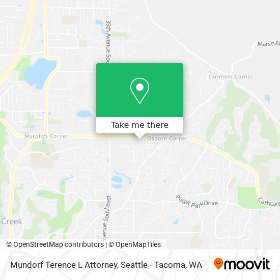 Mundorf Terence L Attorney map