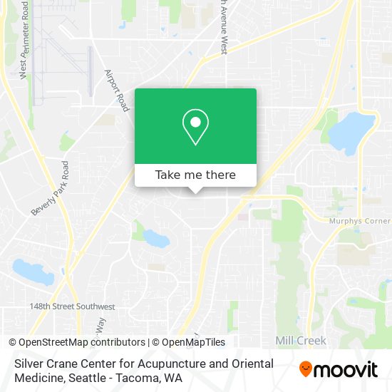 Silver Crane Center for Acupuncture and Oriental Medicine map