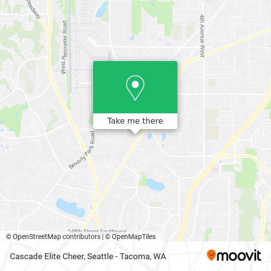 Cascade Elite Cheer map