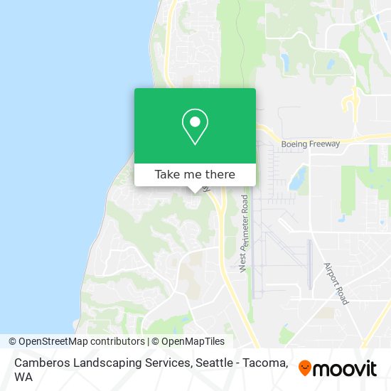 Camberos Landscaping Services map