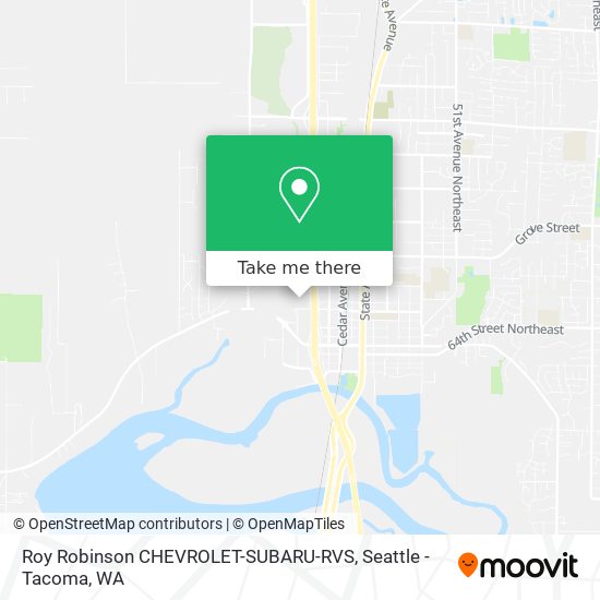 Roy Robinson CHEVROLET-SUBARU-RVS map