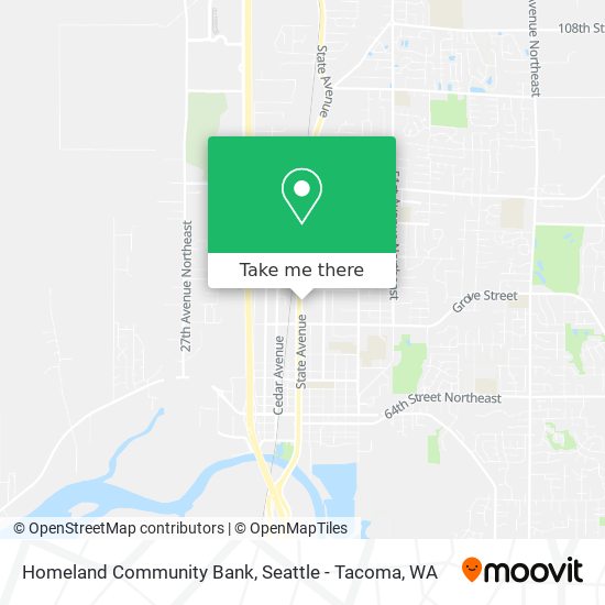 Homeland Community Bank map