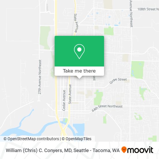 William (Chris) C. Conyers, MD map