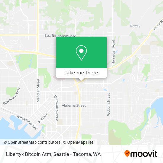 Mapa de Libertyx Bitcoin Atm