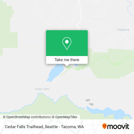 Mapa de Cedar Falls Trailhead