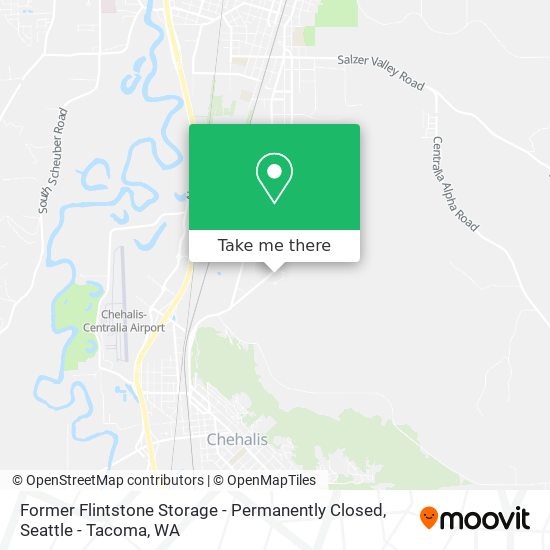 Former Flintstone Storage - Permanently Closed map