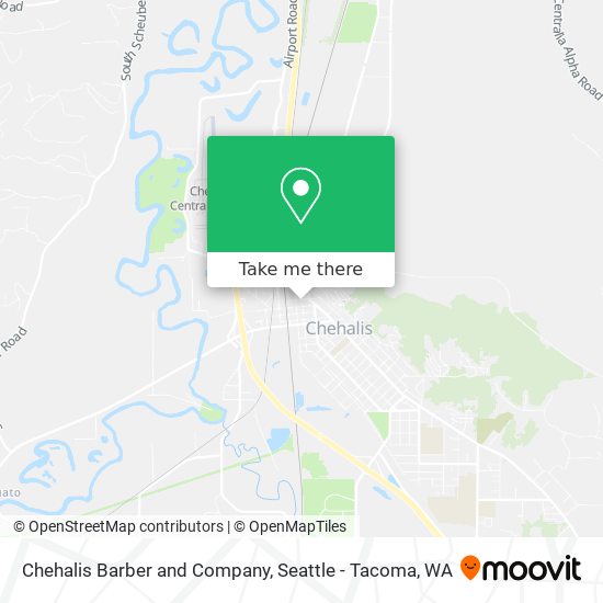 Chehalis Barber and Company map