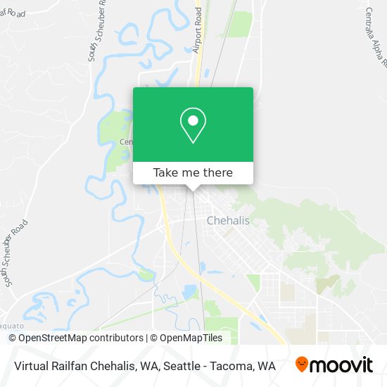 Virtual Railfan Chehalis, WA map