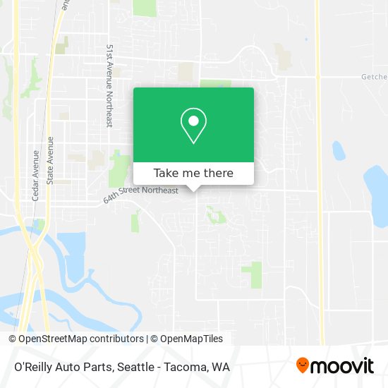 O'Reilly Auto Parts map