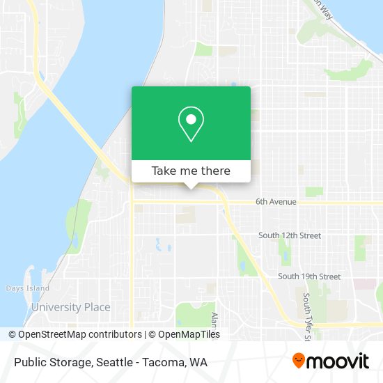 Public Storage map