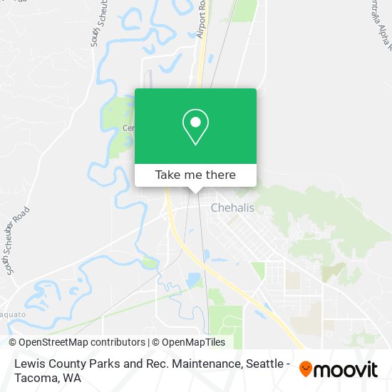 Lewis County Parks and Rec. Maintenance map