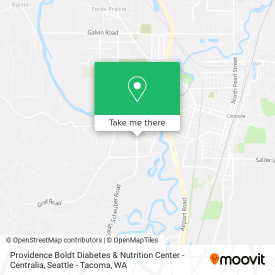 Providence Boldt Diabetes & Nutrition Center - Centralia map