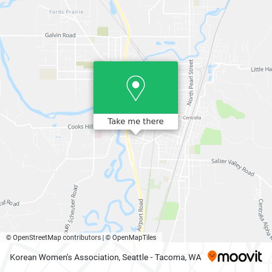 Korean Women's Association map