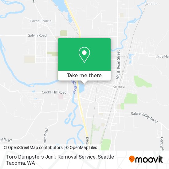 Mapa de Toro Dumpsters Junk Removal Service