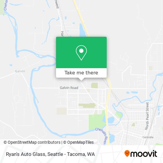 Ryan's Auto Glass map