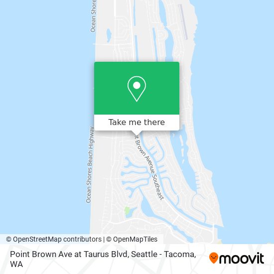 Point Brown Ave at Taurus Blvd map