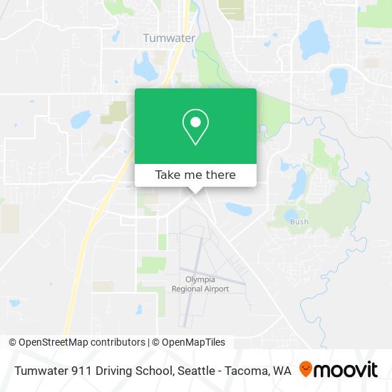 Tumwater 911 Driving School map