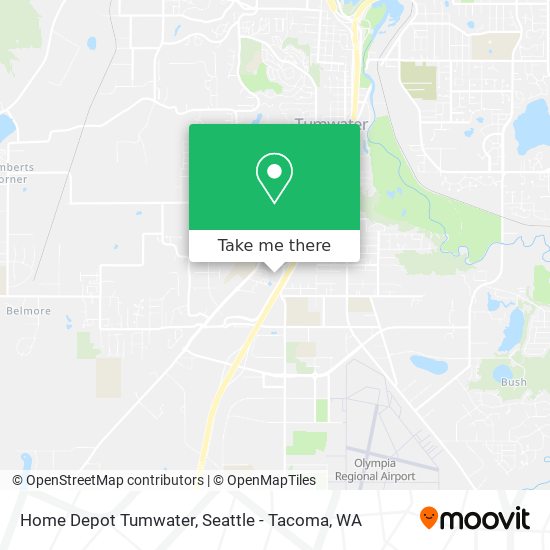 Mapa de Home Depot Tumwater