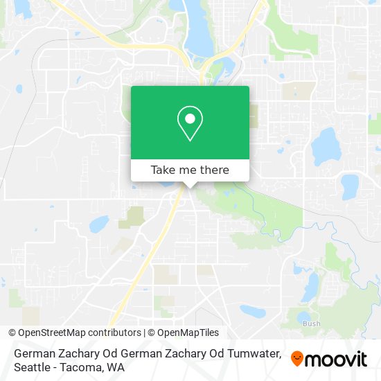 Mapa de German Zachary Od German Zachary Od Tumwater