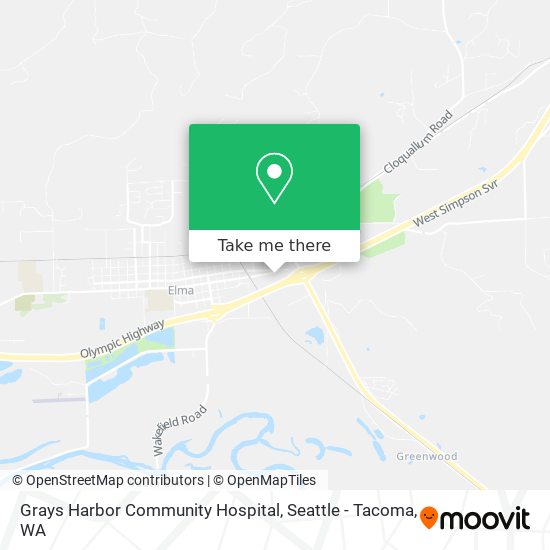 Grays Harbor Community Hospital map