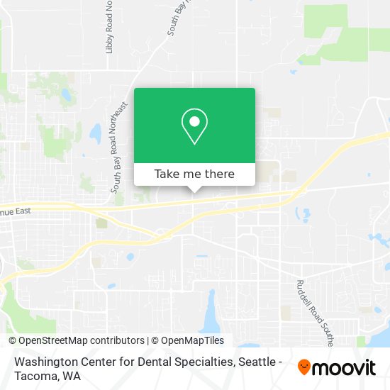 Washington Center for Dental Specialties map