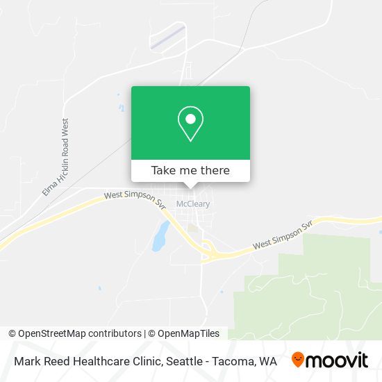 Mark Reed Healthcare Clinic map