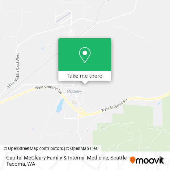 Capital McCleary Family & Internal Medicine map