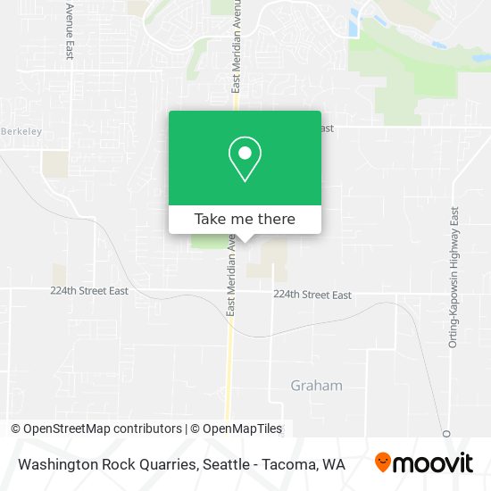 Washington Rock Quarries map