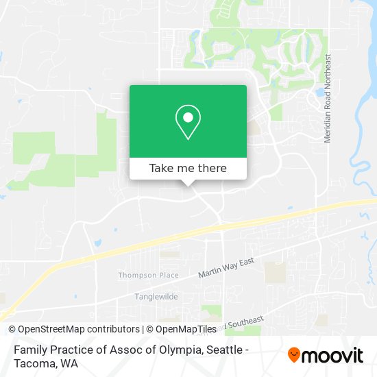 Family Practice of Assoc of Olympia map