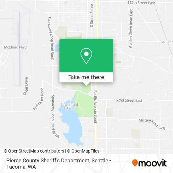 Mapa de Pierce County Sheriff's Department