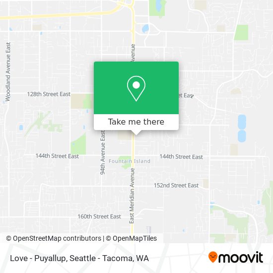 Mapa de Love - Puyallup