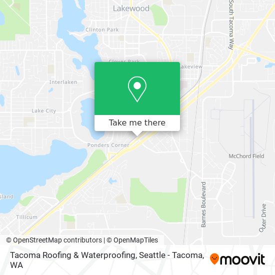 Mapa de Tacoma Roofing & Waterproofing