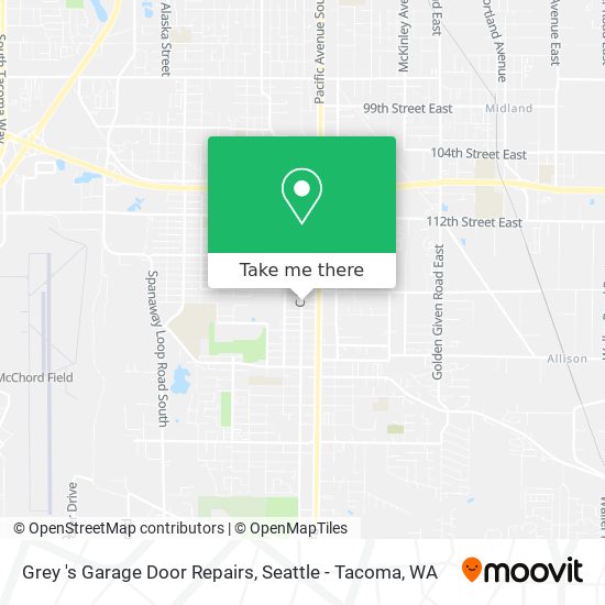 Mapa de Grey 's Garage Door Repairs