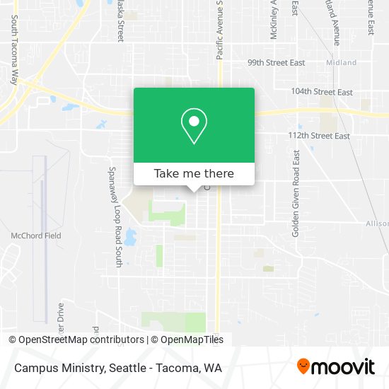 Campus Ministry map