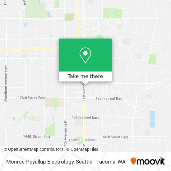 Mapa de Monroe-Puyallup Electrology