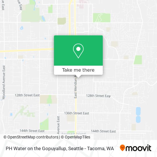 PH Water on the Gopuyallup map