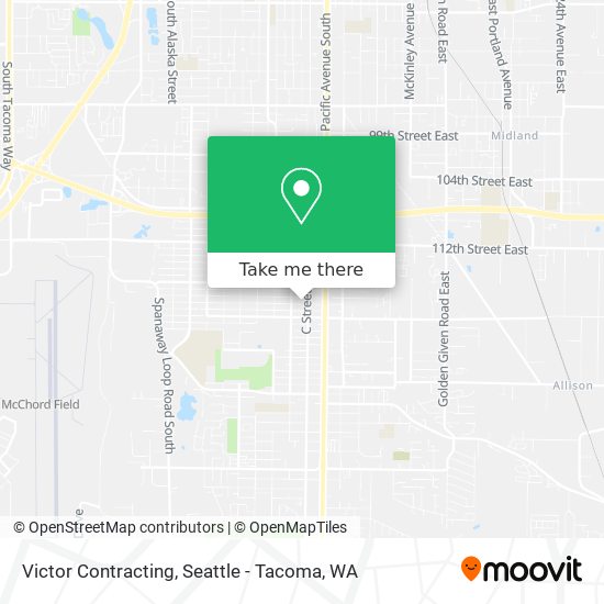 Victor Contracting map