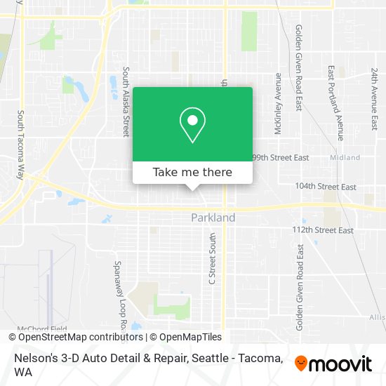 Nelson's 3-D Auto Detail & Repair map