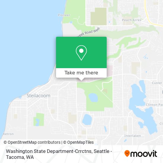 Mapa de Washington State Department-Crrctns