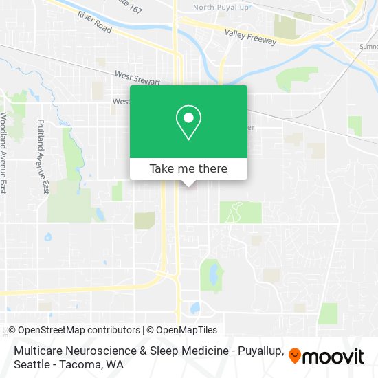 Multicare Neuroscience & Sleep Medicine - Puyallup map