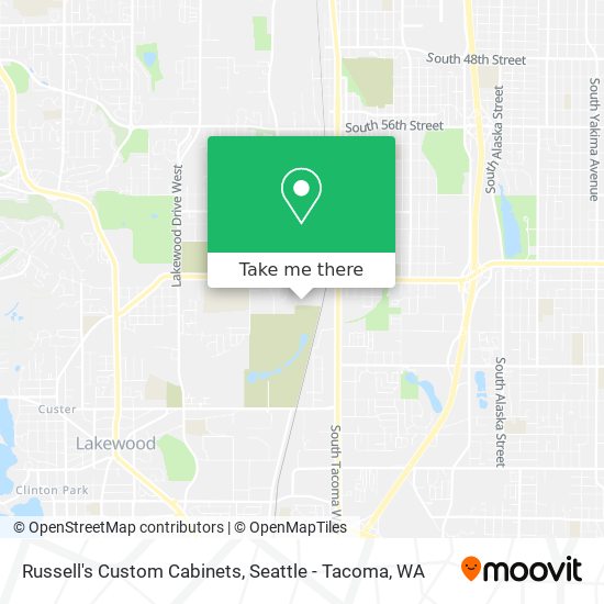 Russell's Custom Cabinets map