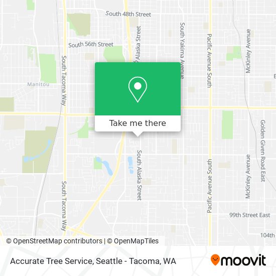 Accurate Tree Service map